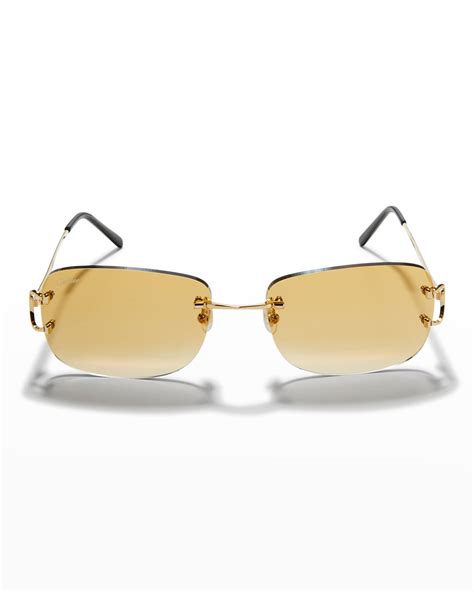 cartier rimless sunglasses men.